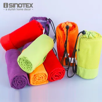 Sports Towel With Bag 70x130cm Larger Size Microfiber toalha de esportes Swimming Travel Gym Towel