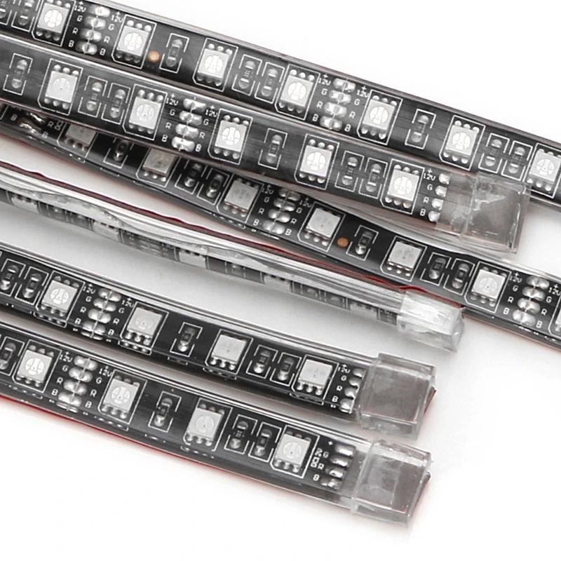 8 шт. 5050 SMD гибкий RGB мигающий светильник светодиодный пульт дистанционного управления для мотоцикла