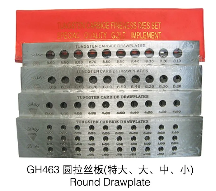 free shipping! 52 holes 0.26-4.1 Steel drawplate,jewelry draw plate,jewelry tool&equipment, gold drawplate,silver wire drawplate