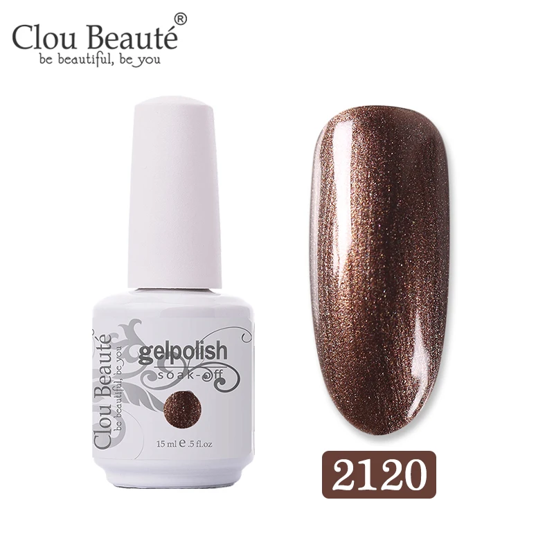 Clou Beaute Гель-лак для ногтей светодиодный Гель-лак для ногтей Высокое качество Гибридный УФ Полупостоянный Гель-лак Esmalte 15 мл гель для ногтей - Цвет: 2120