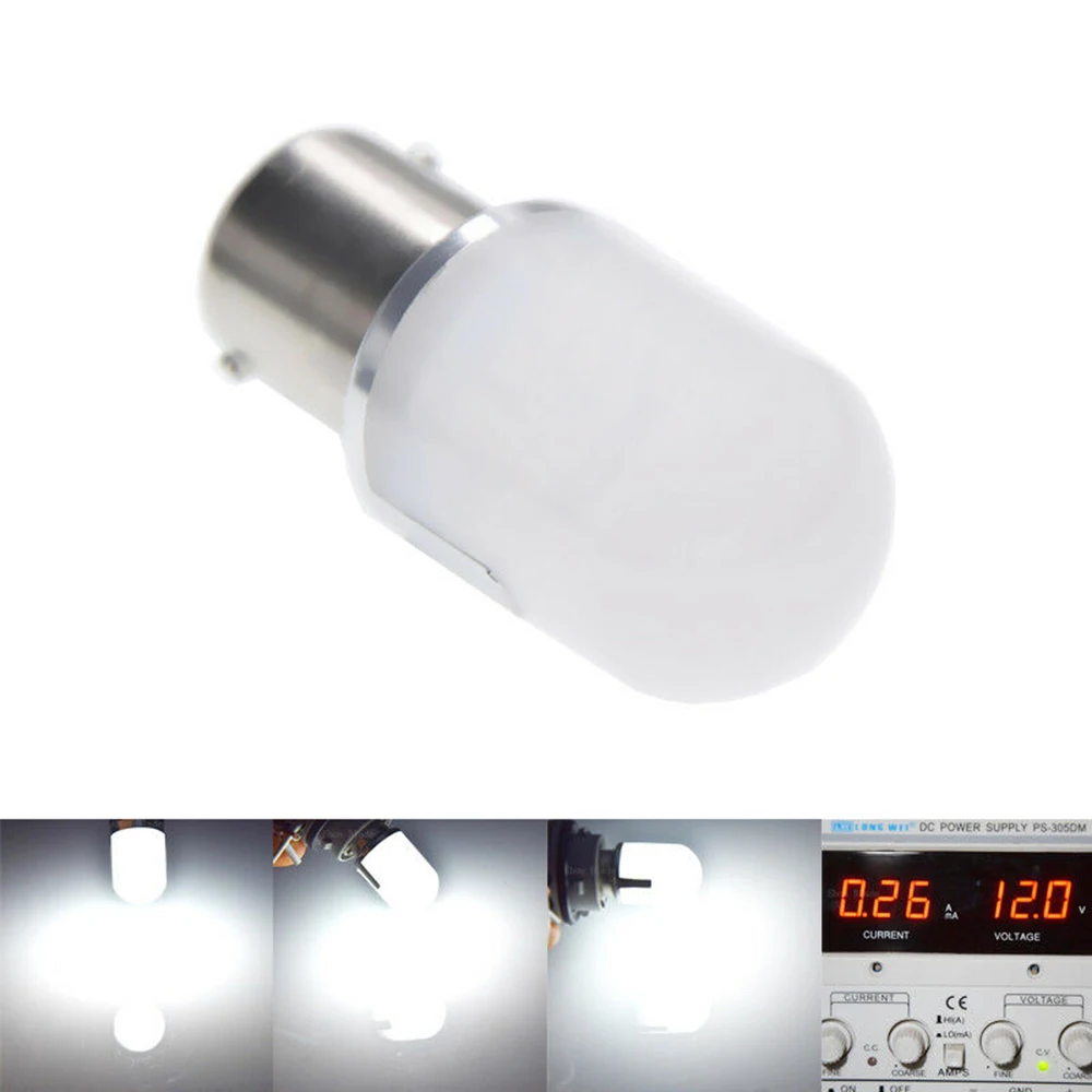 

1Pcs White P21W 1156 BA15S 9 LED Light Bulb 3030 SMD Super Bright Auto Car Light 12v-24v