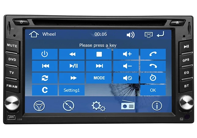 Cheap 2DIN WINCE 8.0 dvd head universal car with  gps navigation rear camera of 7 HD Car Stereo Radio USB Interchangeable Player 0