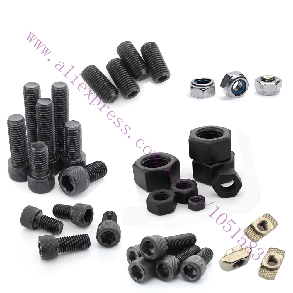 Wilson TS 3D Printer Nuts & Bolts Screw Full Kit, machine screw hex nut lock nut smooth rod or grub screw Free Shipping