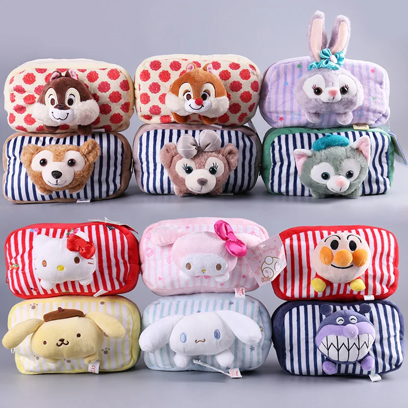 

Cute Cartoon Duffy Bear Shelliemay Stellalou Gelatoni Hello Kitty My Melody Cinnamoroll Pudding Dog Chip 'n' Dale Plush Bag Gift