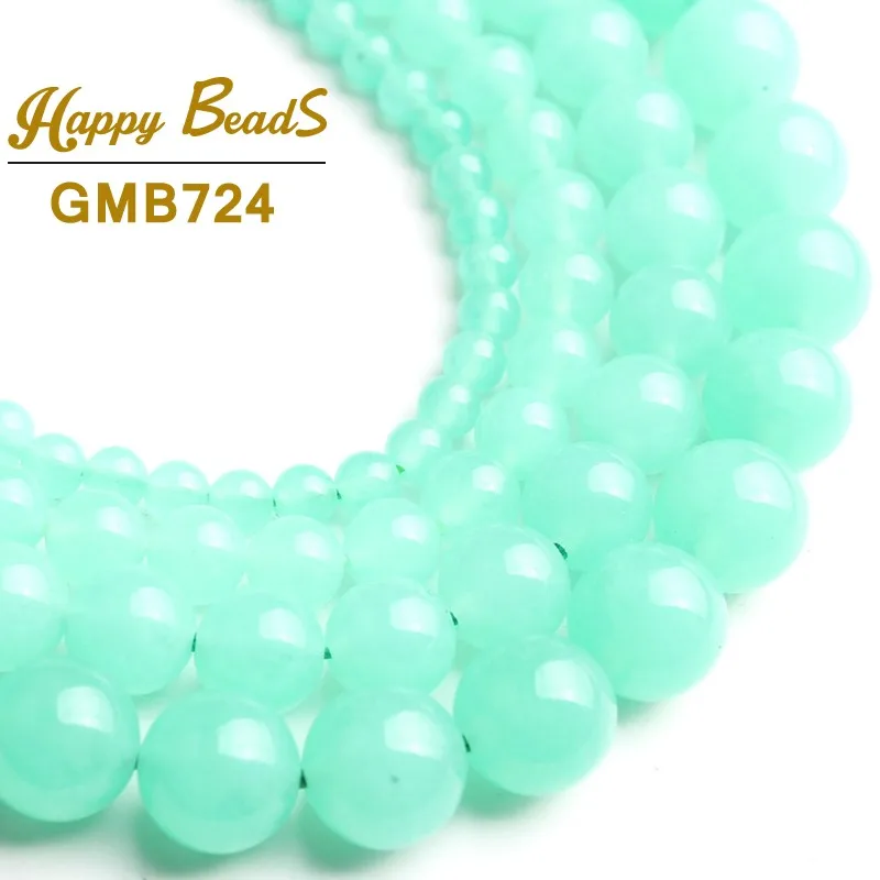 

Natural Stone Australian Green jades Beads Round Loose Beads 15''Strand 4/6/8/10mm Natural Stone For Jewelry Making DIY Bracelet