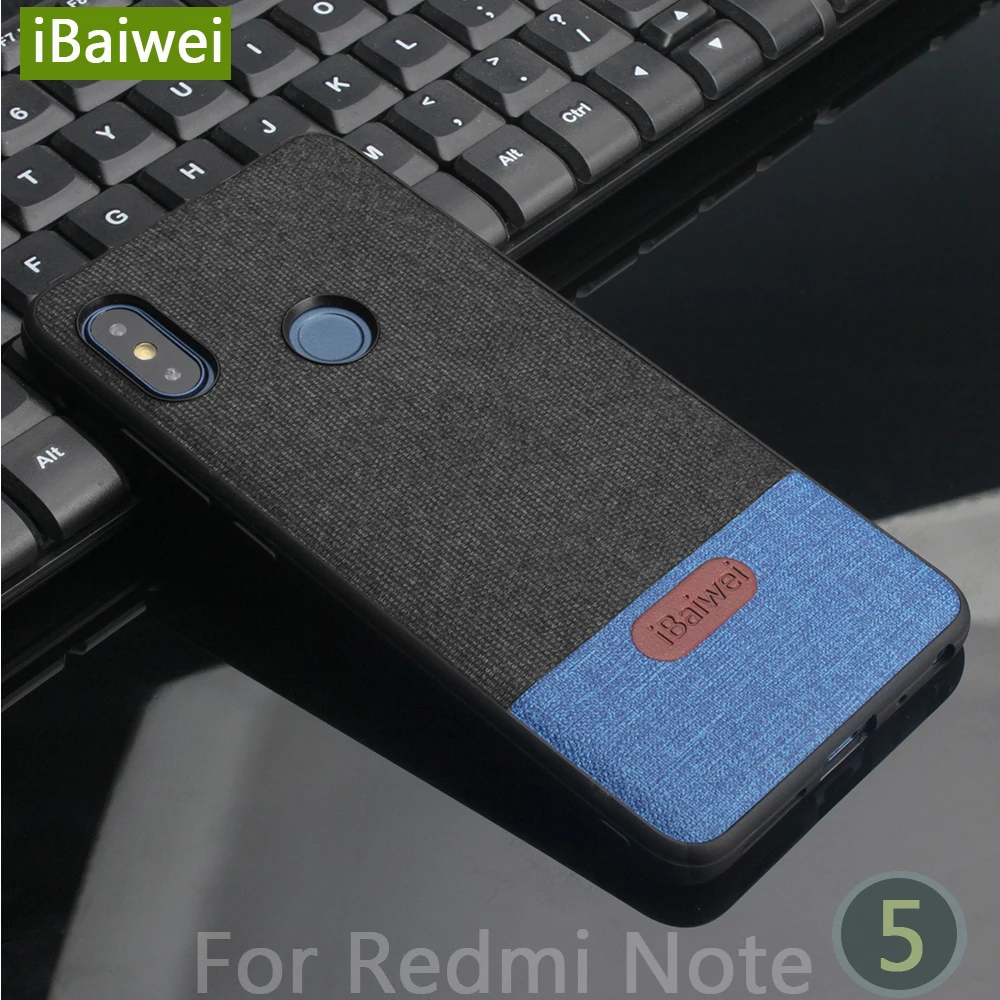

Xiaomi Redmi Note 5 Case Cover Note5 Global Version Case Back Cover TPU Silicone Edge Coque iBaiwei Redmi Note 5 Pro Fabric Case