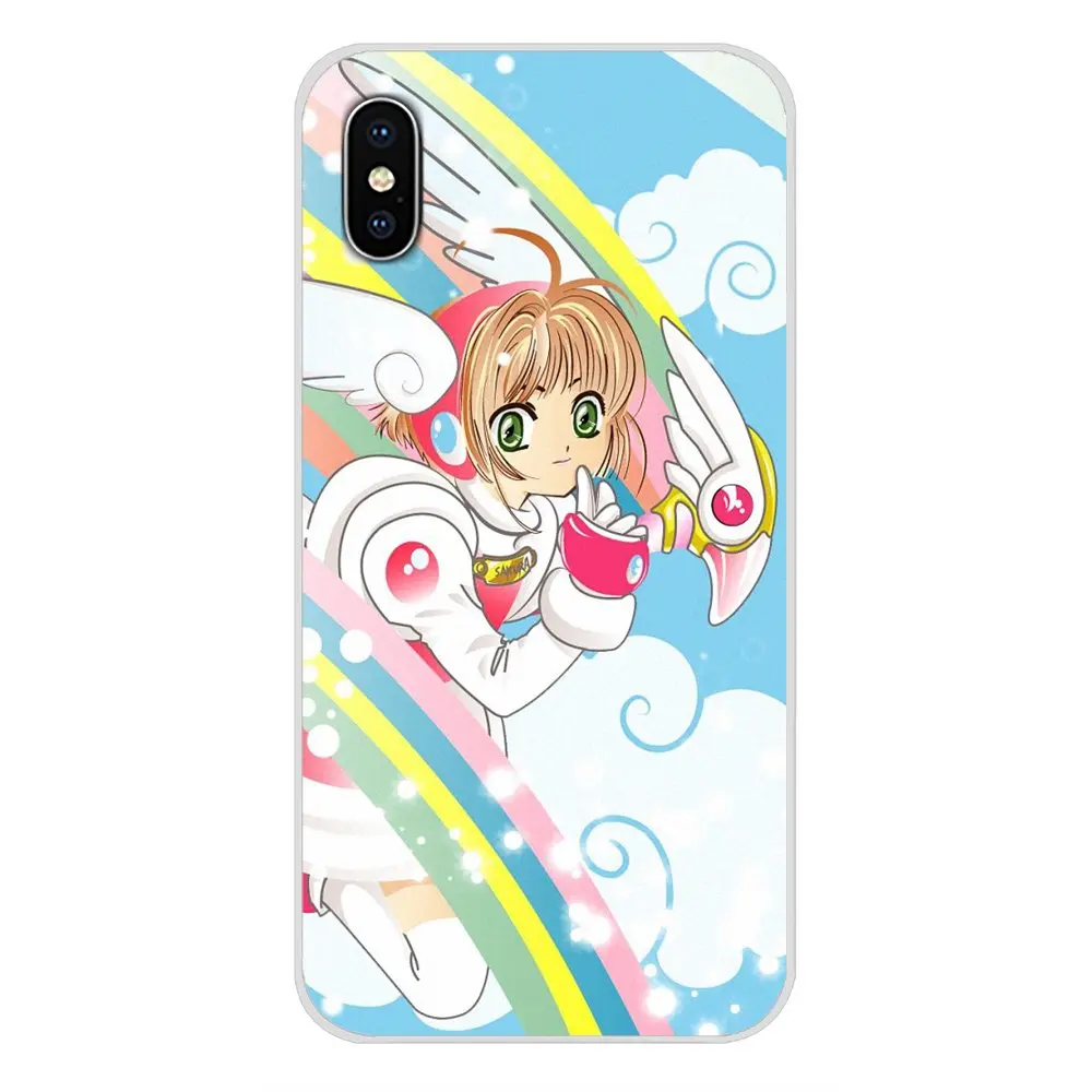 Sakura Card Captor Clow для Xiaomi Mi6 A1 5X 6X Redmi Note 5 5A 4X 4A 4 3 Plus Pro pocophone F1 аксессуары чехлы