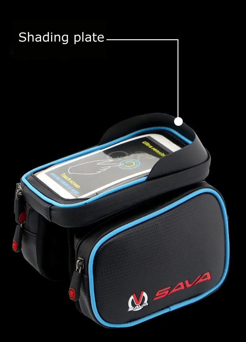 Cheap Front Bicycle Bag Waterproof Cycling Bike Bag Frame bag Cycling Phone bicycle phone  frame bags front frame pannier 5