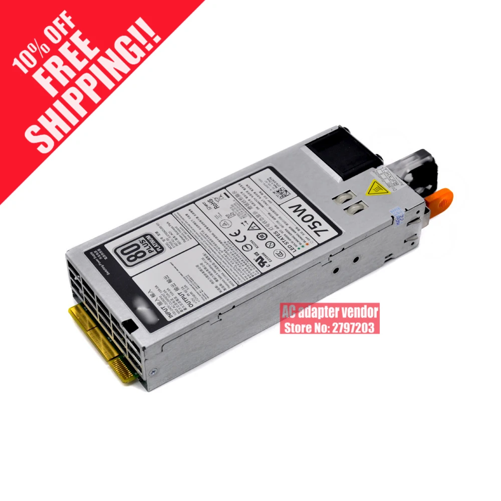 Для DELL server R720 XD R620 T620 источника питания 750 W 5NF18 6W2PW 9 PXCV