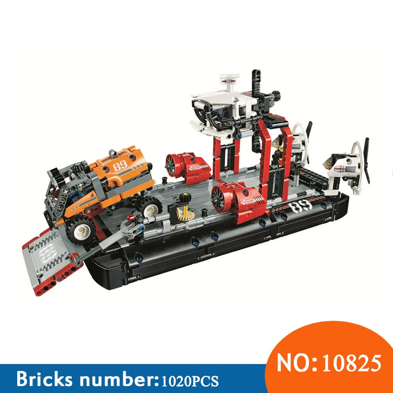 

BELA 10825 1020Pcs Technic The Hovercraft Ferry Ferryboat Bela Building Block Compatible 42076 Brick Toys For Children