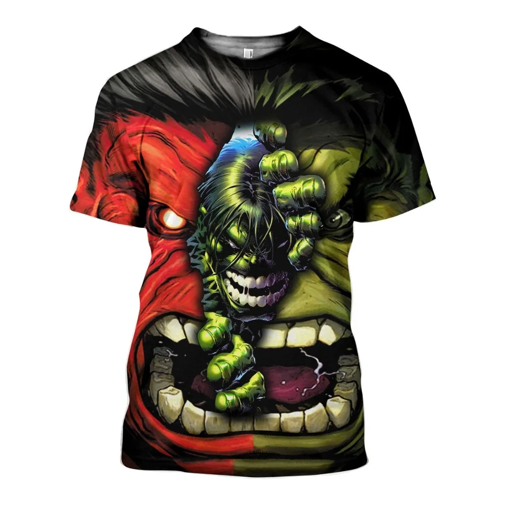 

New 2019 The Hulk 3D Print Short Sleeve Novelty Streetwear Casual Mens O-Neck Custom Short Sleeve Popular T-Shirt Drop Shipping