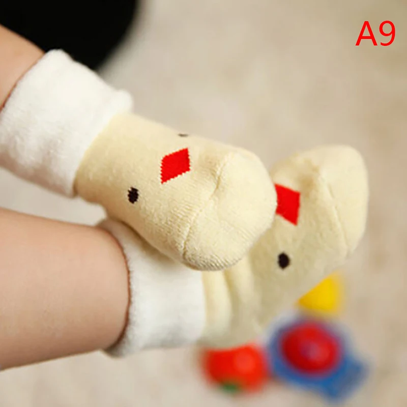 1 пара хлопковых носков для новорожденных девочек и мальчиков на осень зиму