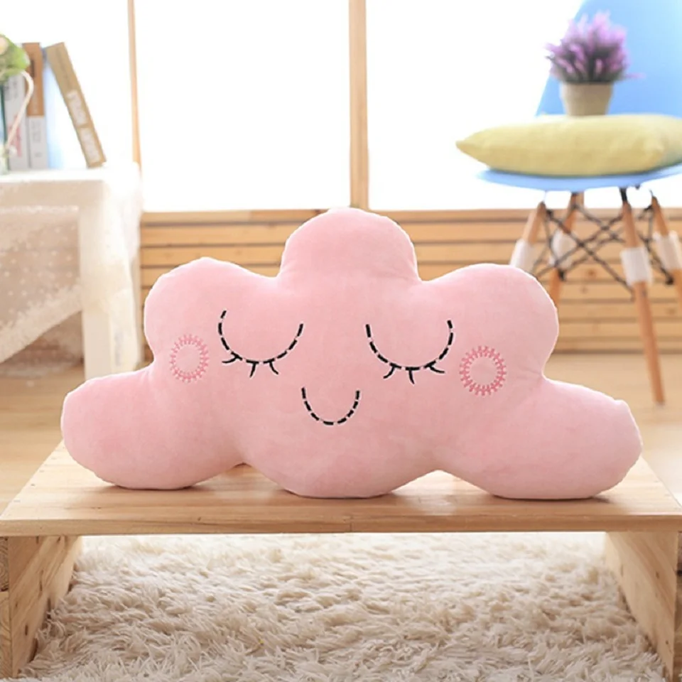 Горячая милые облака подушки Детские Детская комната кроватки кукла успокоить диван подарок на день рождения для всех