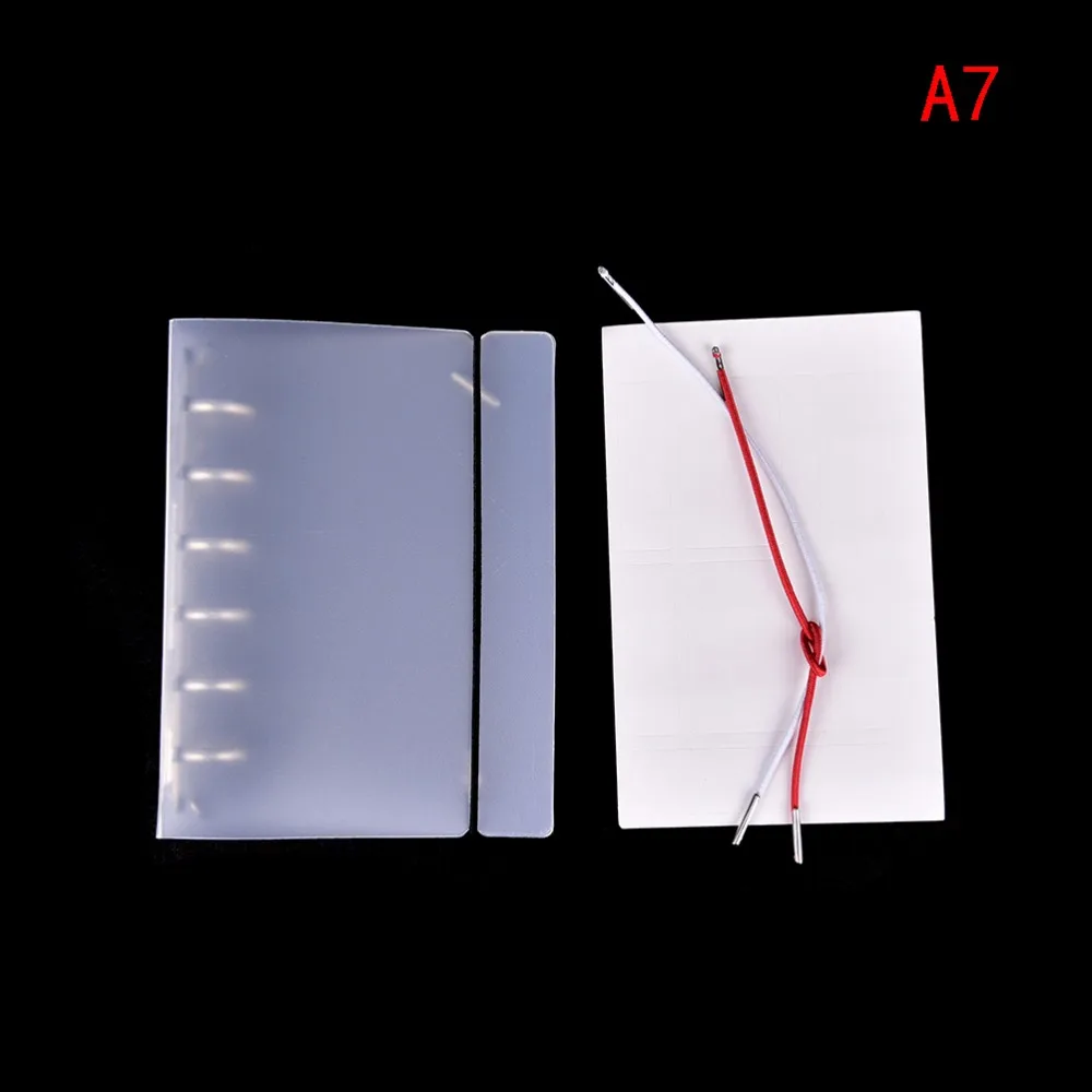

1Pc Plastic Clip File Folder Classic Transparent Simple Notebook Loose Leaf Ring Binder Diary Planner Cover Stationery A7