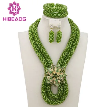 

Hot Selling African Beads Marvelous Wedding Jewelry Set Handmade Design Free Shipping BN294