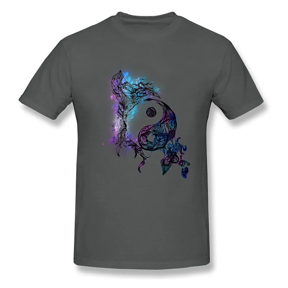 Zen Doodle Yin Yang Magenta Tops T Shirt Labor Day Round Collar Pure Cotton Boy T Shirt Classic Top T-shirts 2018 New Fashion Zen Doodle Yin Yang Magenta carbon