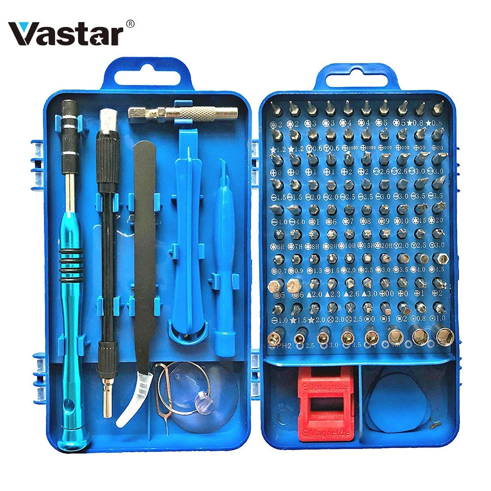 

Vastar 115 in 1 Screwdriver Set Mini Precision Screwdriver Torx for Iphone Huawei Ipad Computer Mobile Phone Repair Hand Tools