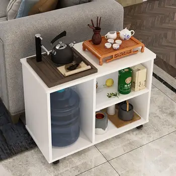 

Simple sofa side mini coffee table tea cabinet removable tea table boiling water table several tables tea rack