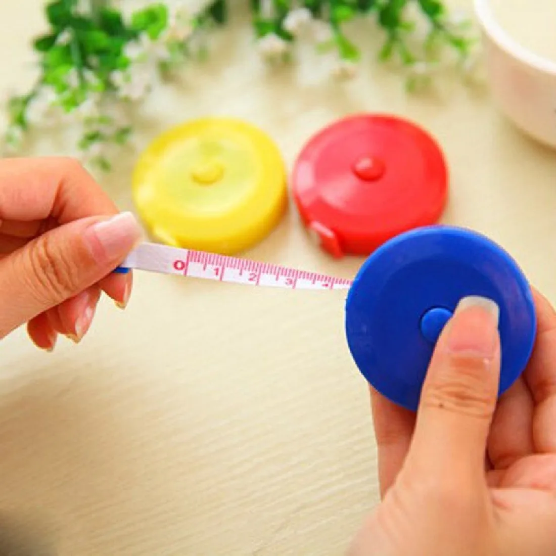 

150CM Mini Measuring Tape Measure Retractable Metric Belt Colorful Portable Ruler Centimeter Inch Children Height Ruler