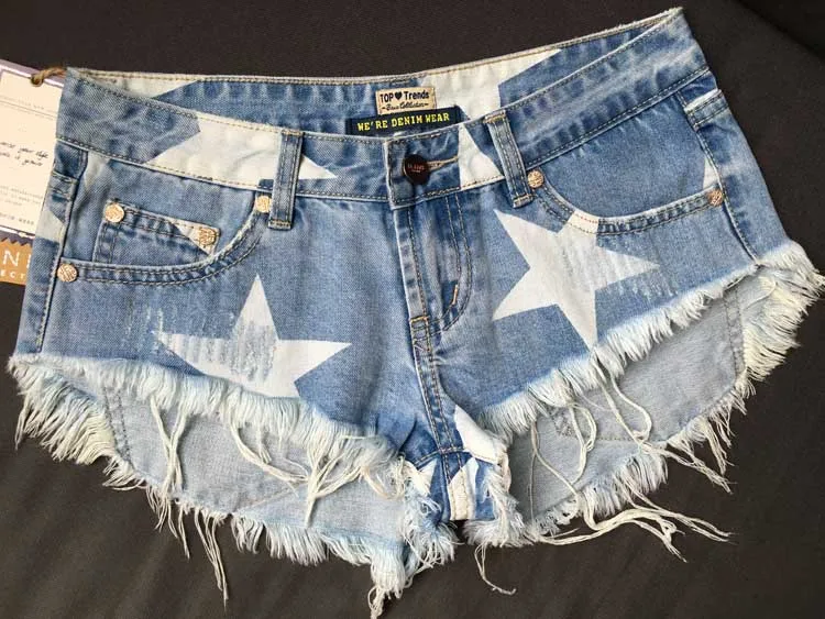 jean shorts with stars