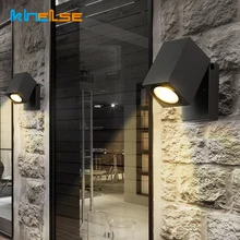 Iluminação ao ar livre ip65 ajustável folding led wall light gu10 5w luzes da varanda à prova dwaterproof água jardim pátio exterior lâmpada de parede
