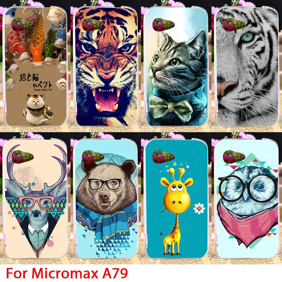 

TAOYUNXI Soft TPU Phone Case For Micromax Bolt A79 4.0 inch Cute Cartoon Animals Bags Phone Cover Housings Bags Sheaths Skin