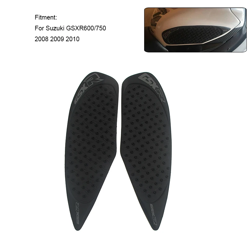 MTCLUB For Suzuki GSX-R GSXR600 GSXR750 2008 2009 2010 GSXR Motorcycle 3M Anti slip Tank Pad Side Gas Knee Grip Traction Pads (6)