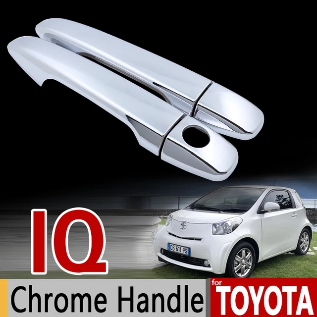 Chrome Handle Cover For Toyota Iq Scion Trim Set Aston Chrome Handle Cover For Toyota Iq Scion Trim Set Aston Martin Cygnet 2008 2016 Car Accessories Stickers Styling