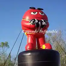 Горячая Реплика надувной m& m гигантский надувной шоколад с черной основой для рекламы
