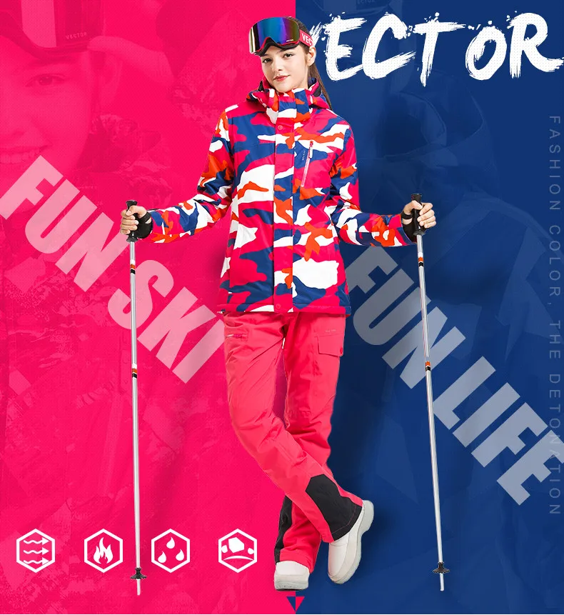 Vêtements ski Professional Coupe-vent Femme VECTOR Vêtements ski Professional Coupe-vent Femme VECTOR
