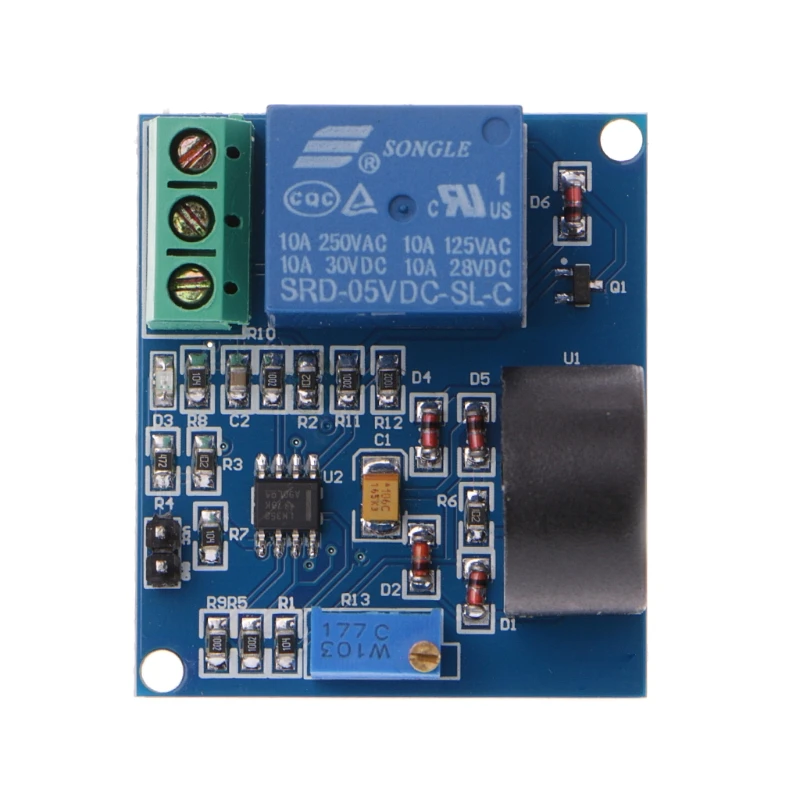 

5A Overcurrent Protection Relay Module AC Current Detection Board 12V/5V Relay Dls