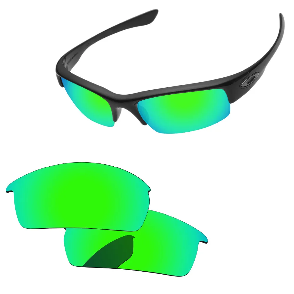 Emerald Green Mirror Polarized Replacement Lenses For Bottlecap Sunglasses Frame 100 UVA & UVB