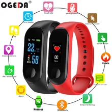 Ogeda 2019 nova mulher esporte relógio à prova dwaterproof água pressão arterial monitor de freqüência cardíaca relógio inteligente rastreador de fitness pedômetro(China)