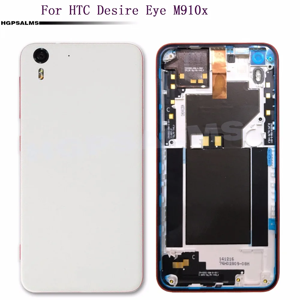 

For HTC Desire Eye M910x Back Battery Cover Door Housing Cover Rear Housing Case With Camera Len without SIM Card Tray