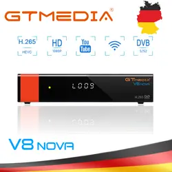 GTMedia V9 супер DVB-S2 цифровое спутниковое телевидение приемник с 1 год Европа Испания CCCAM H.265 bulit в wifi Поддержка IPTV Youporn