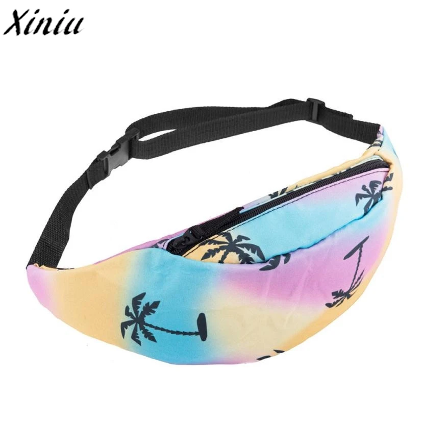 

Fashion Belt Waist Bag Unisex Printing Pouch Zipper Pack Qualited Chest Pack Bolsas De Ombro #7831