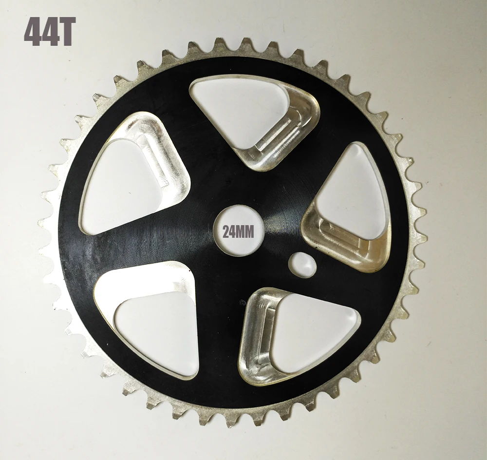 

cool price original CNC aluminum alloy 44T 24mm BMX bike chainwheel