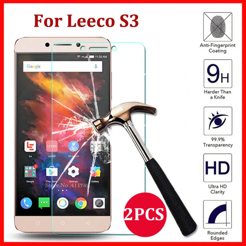 2 шт. закаленное стекло для Letv LeEco Le S3 S 3 9H Премиум Защитная пленка чехол X522 X626 X552