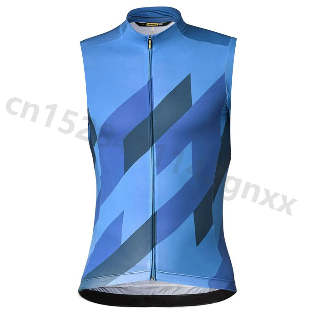 Mavic Cycling Jerseys Summer Sleeveless MTB Bike Tops Shirt Quick Dry Racing Bicycle Cycling Clothing Ropa Maillot Ciclismo
