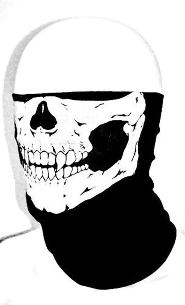Велосипедная маска для лица Moto casco mascaras Skull трубчатая рта бандана мотоцикла