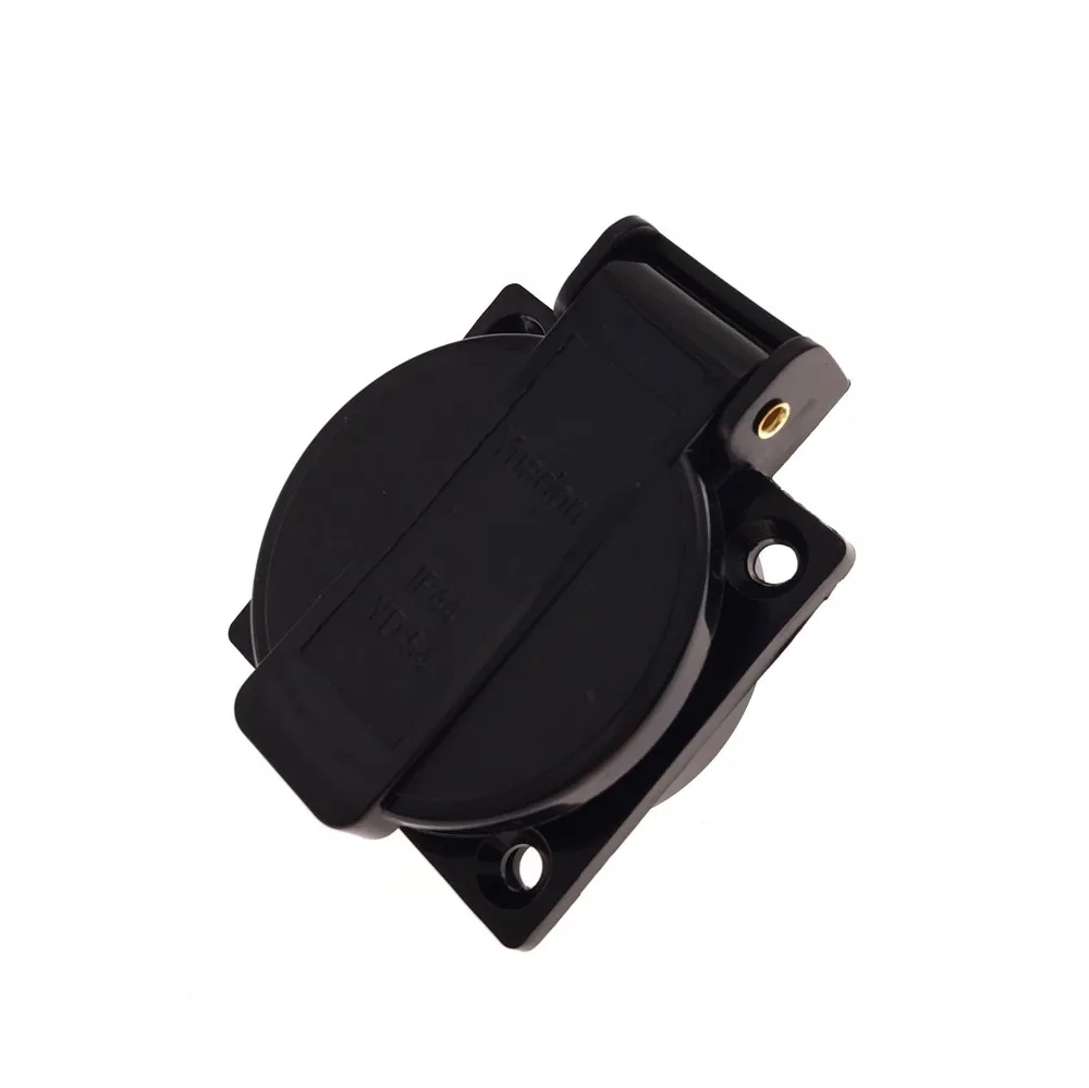 Черная AU/US/EU промышленная безопасная розетка 10A 250V IP44 NF Сертификация австрийский
