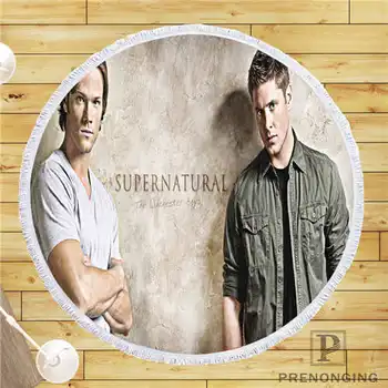 

Custom DIY Customized Microfiber Fabric Supernatural (3)@1 Round Beach Blanket Towel Printed on Demand 150cm #19-01-28-4-154