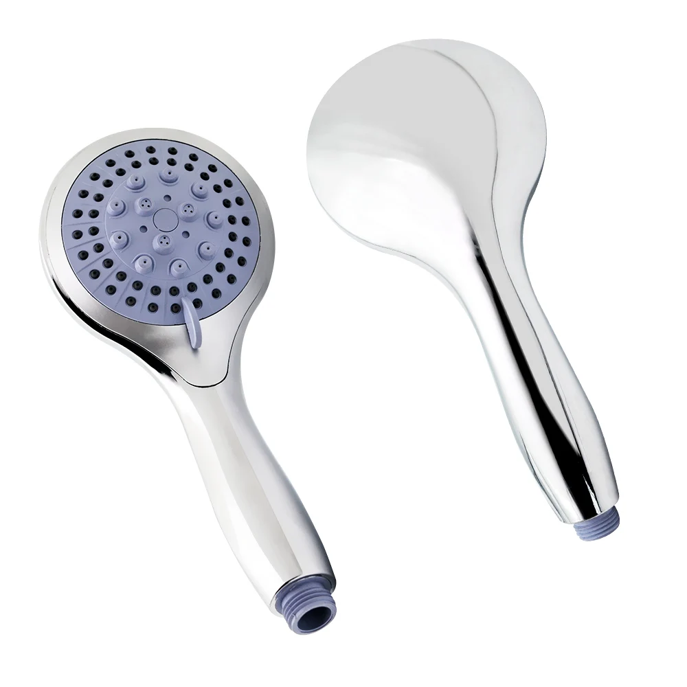 5 Modes ABS Plastic Bathroom Shower Head Big Round Chrome Rain Head Water Saver Classic design G1/2 Size Head Shower Sprayer