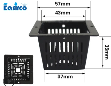 10 шт./упак.) Сетчатый горшок. Чистая чашка 4,2x4,2 см для гидропоники(4#). Корень поддержки