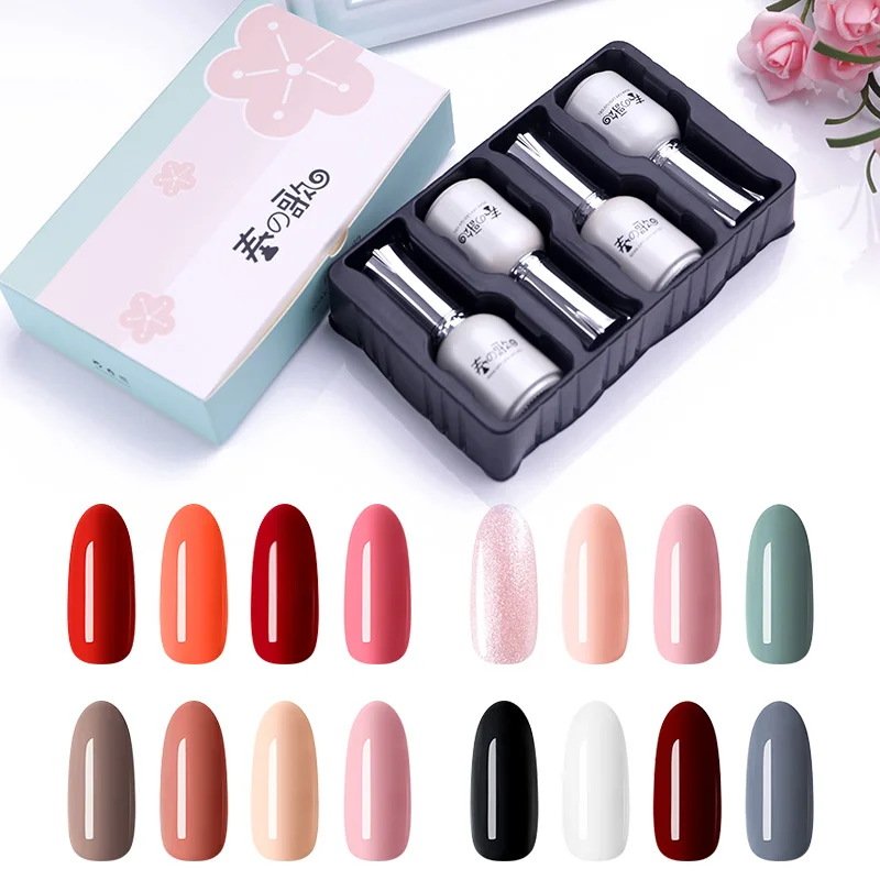 Harunouta 4 шт./лот Цвет серии UV Гель-лак Soak Off Nail Art Набор длительный блеск Led гель Наборы лаков Гибридный лак