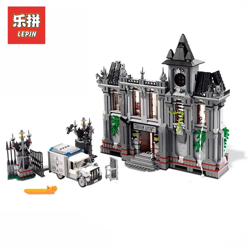

In Stock DHL Lepin Set 07044 1685Pcs Super Hero Batman Arkham Asylum Model Building Kits Blocks Bricks Educational Toy Gift10937