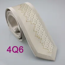 YIBEI coahella галстуки мужские обтягивающие галстук дизайн Окаймленный Бежевый полосатый коричневые пятна микрофибры галстук модный тонкий галстук