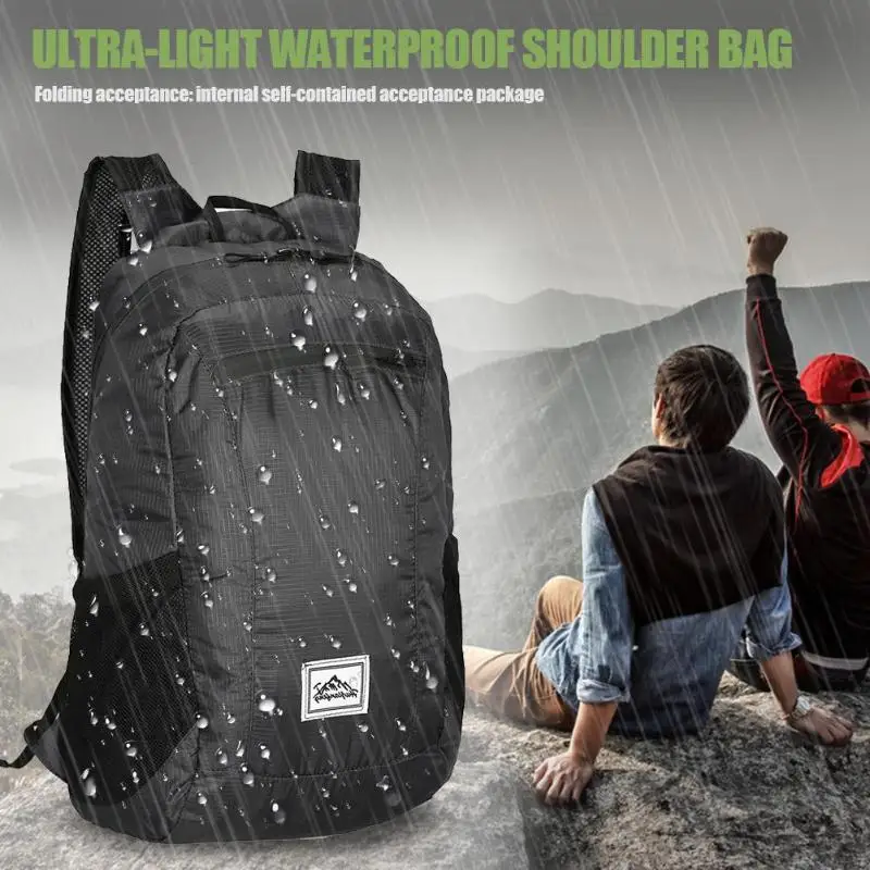

Outdoor Sport Foldable Shoulder Backpack Ultra Light Waterproof 20L Travel Climbing Camping Cycling Storage Bag Unisex