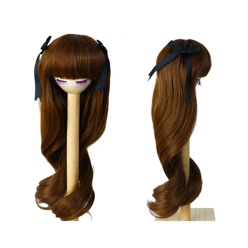 60 см Diy кукла парик высокотемпературный материал прямые волосы парик для шарнирной куклы высокотемпературные Куклы Аксессуары куклы высокотемпературное волокно - Цвет: 06