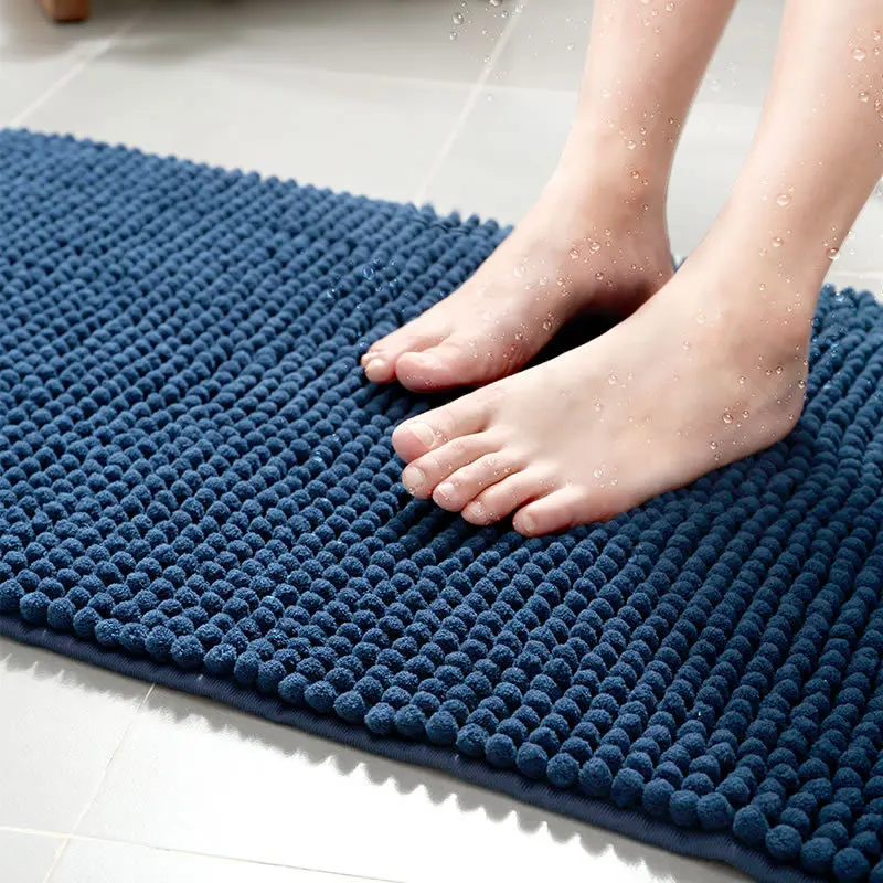 RFWCAK современный домашний нескользящий коврик, Впитывающий Коврик для ванной комнаты, спальни, гостиной, кухни, прихожей, коврик для двери - Цвет: Blue